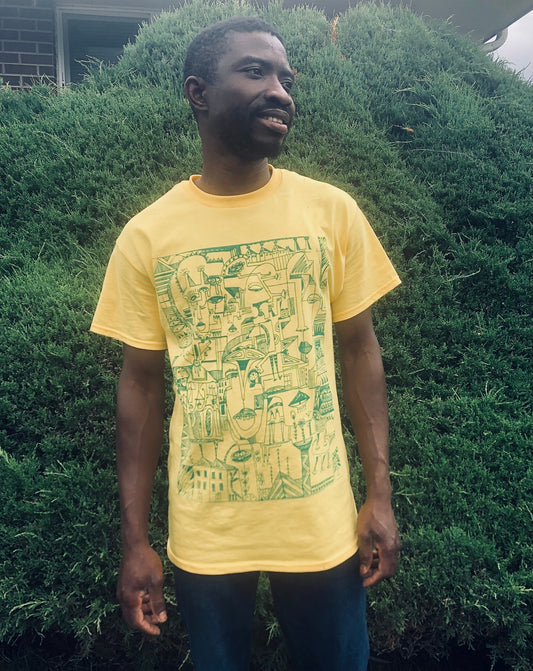 Kafui Handprinted Cotton Tee