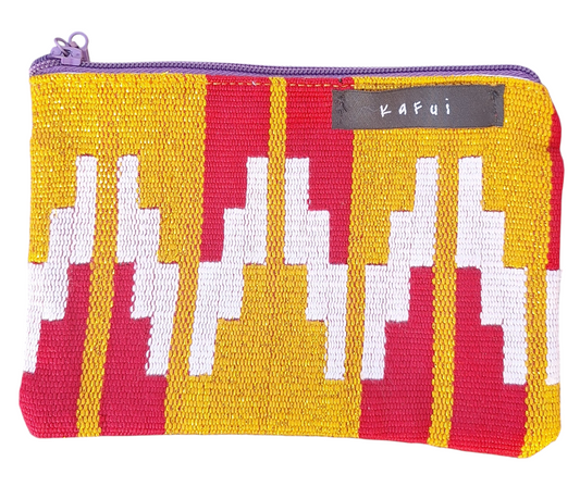 Adzima (Ewe: Warrior King) Kente Pouch Bag