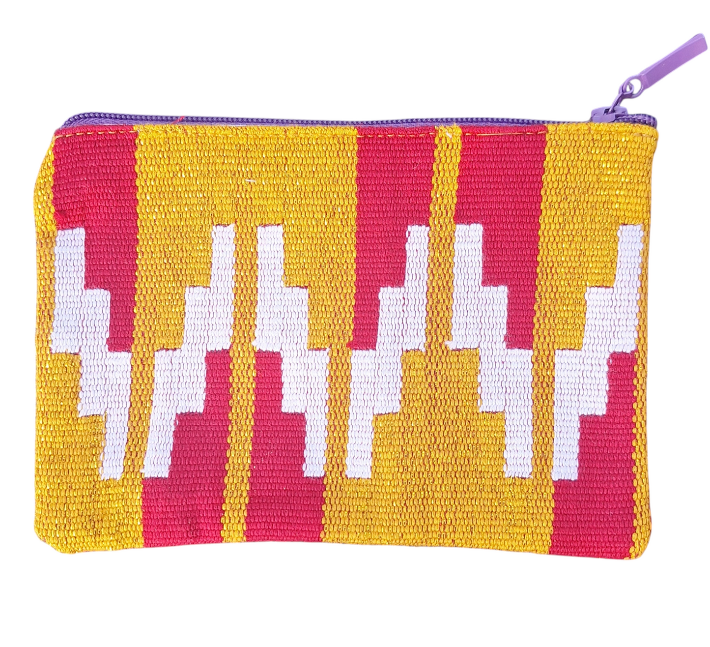 Adzima (Ewe: Warrior King) Kente Pouch Bag