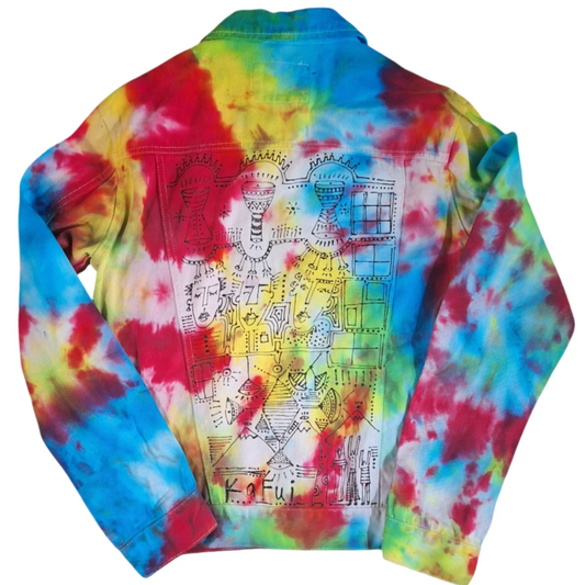 Unisex S Tie Dye Jacket.  Playing music without pause, damages the instruments.