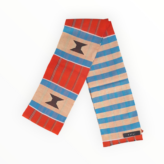 Fiazikpui (Ewe: Chief's Stool) Woven Kente Strip