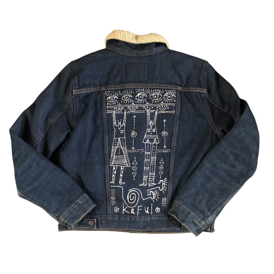 Levi's x Kafui Sherpa Jacket Women's M. Sitsofe (Ewe: Refuge)