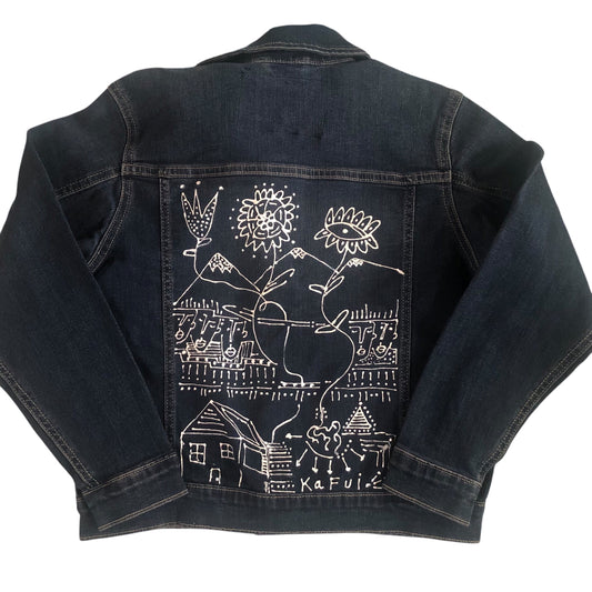 E yi to dzi. (Ewe: Go to the mountain) Children's 7/8 Jacket